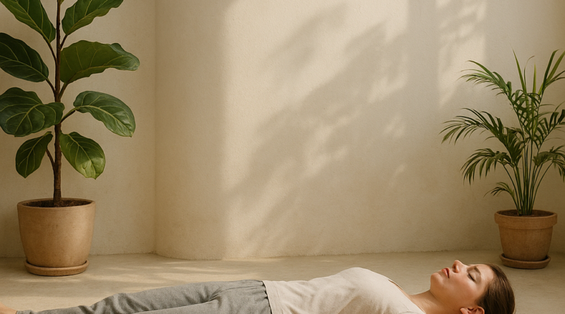 fotorealistisches 4k beitragsbild für einen artikel „bodyscan meditation – achtsamkeit durch den kör