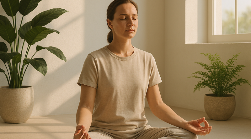 fotorealistisches 4k beitragsbild für einen artikel „die wirkung von meditation – ruhe, klarheit und